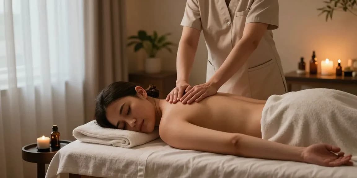 Swedish massage session in a calming spa environment, highlighting therapeutic techniques for relaxation.