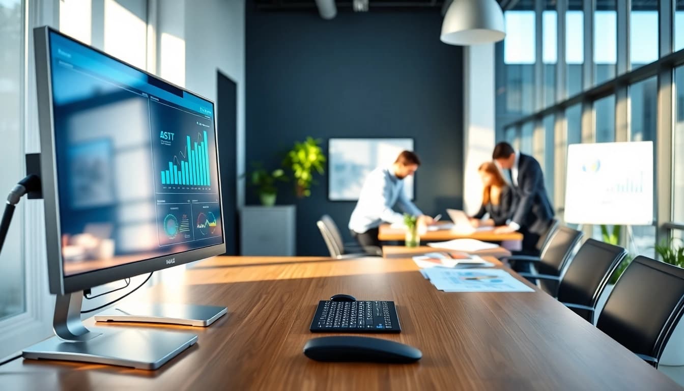Enhance productivity with assistant for enterprise interacting within modern office settings.