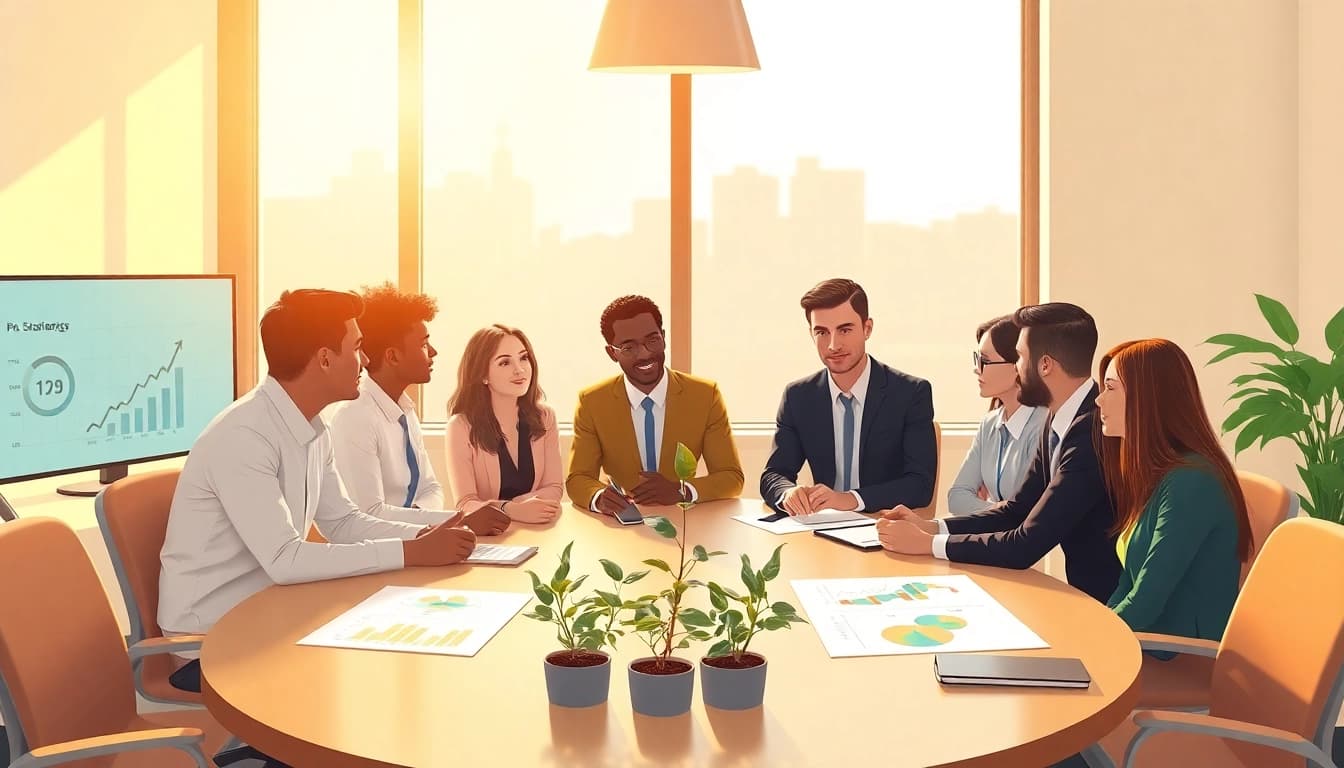 Elevate your understanding with business growth insights during an engaging meeting session.