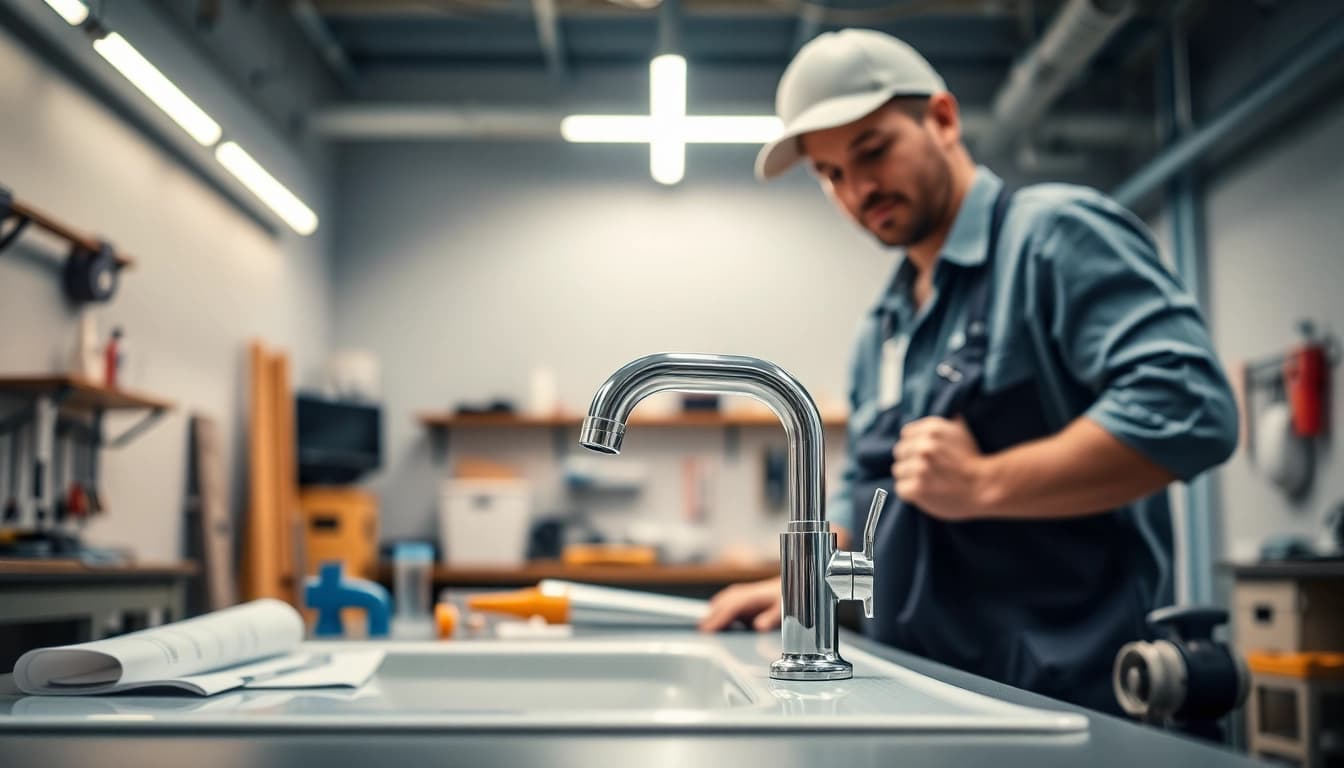 Sanitär Service von sonni sanitär GmbH mit hochwertigem Equipment in moderner Werkstatt.