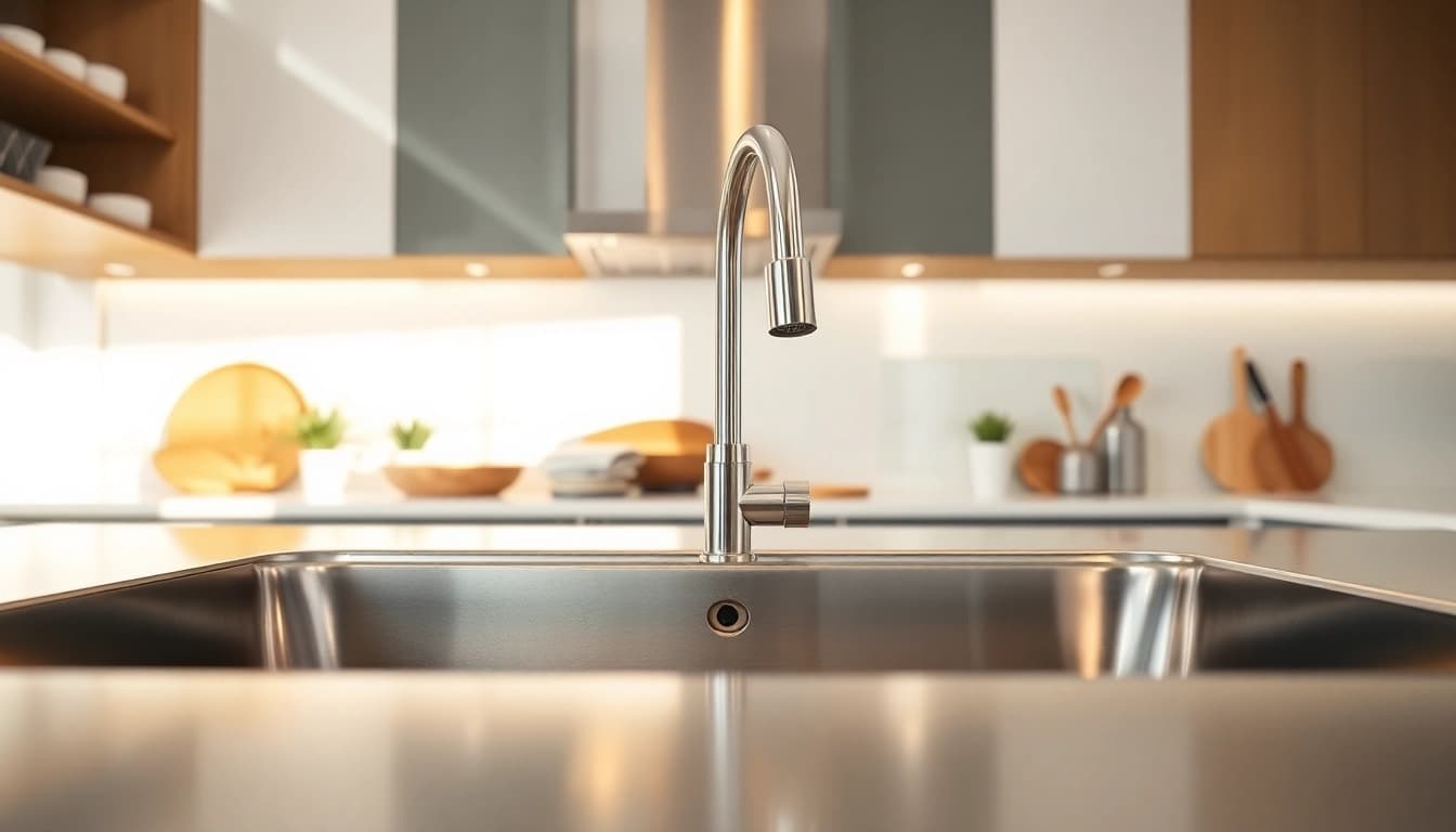 Upgrade your space with a stainless steel kitchen sink near me featuring sleek finishes and modern designs.