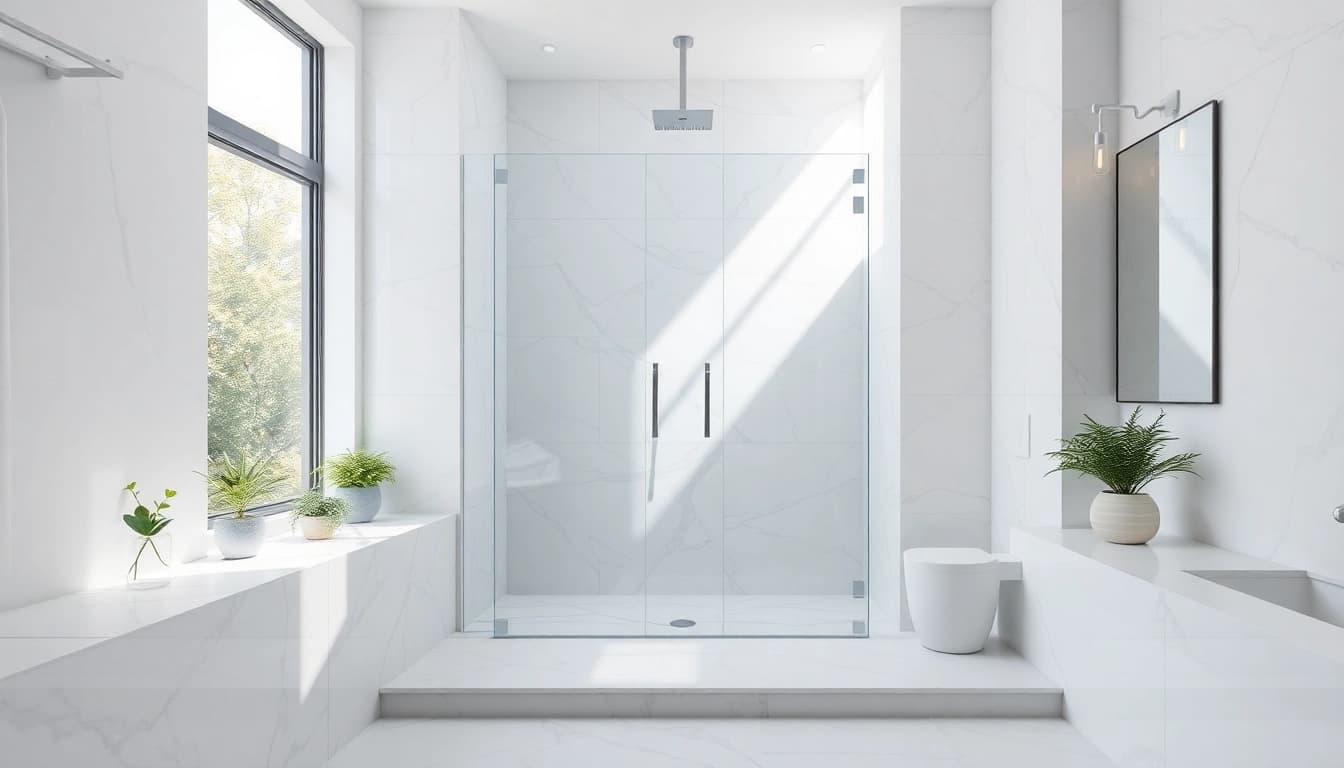 Experience the luxury of elegant showers au in a modern bathroom with sleek designs and serene ambiance.