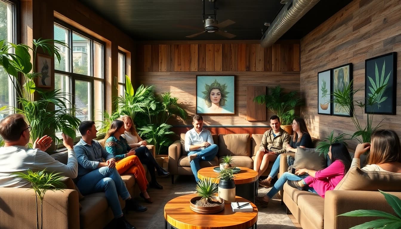 Besuchen Sie das entspannte Ambiente des cannabis club hamburg, wo Gemeinschaft und Genuss im Vordergrund stehen.