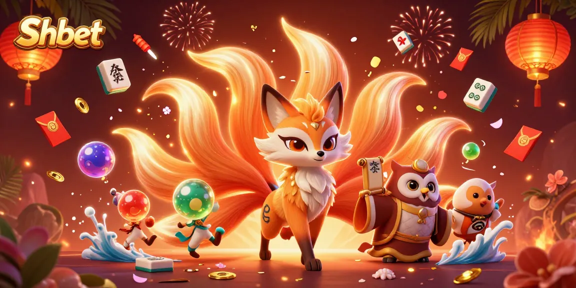 Engage in vibrant action at Shbet's online casino, featuring unique spirit characters and festive gambling elements.