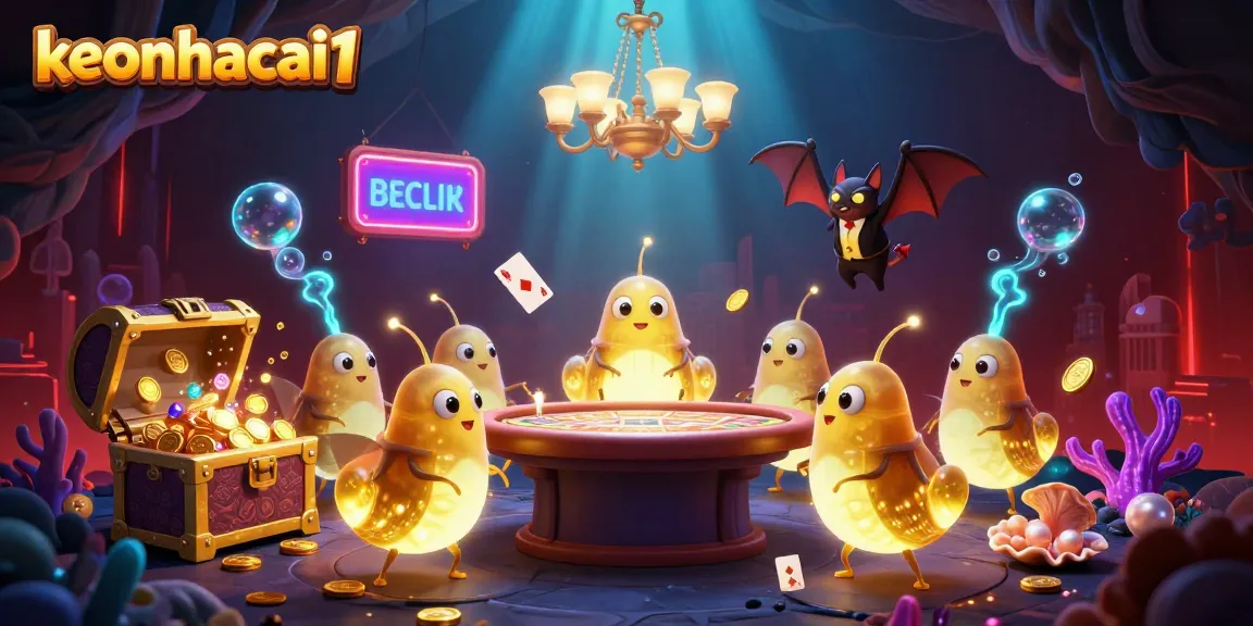 Experience the vibrant action at keonhacai1 with our glowworm casino scene illuminated by bioluminescent tails.