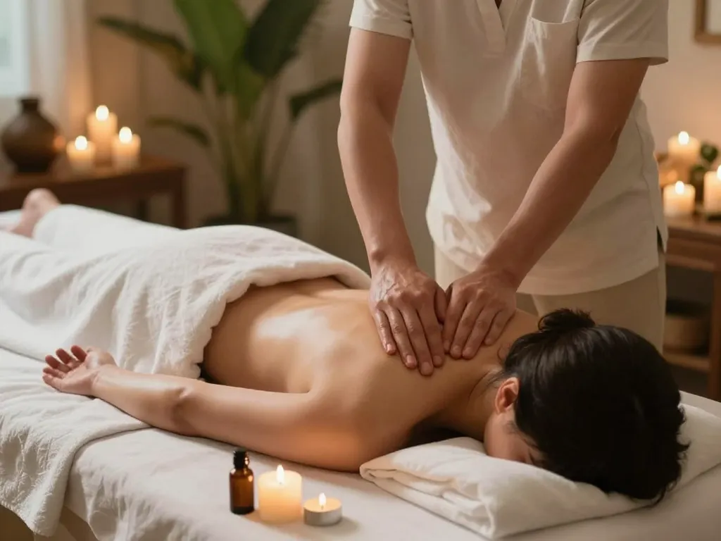 Experience calming 논현동마사지 in a serene spa setting with soothing ambiance.