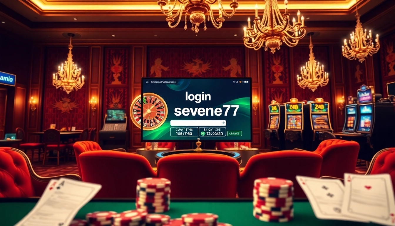 Experience thrilling online gambling with login seven77 as you engage in high-stakes casino games.