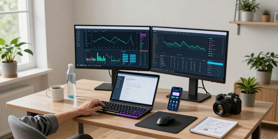 Explore crypto mining without equipment in a modern workspace showcasing digital mining strategies.