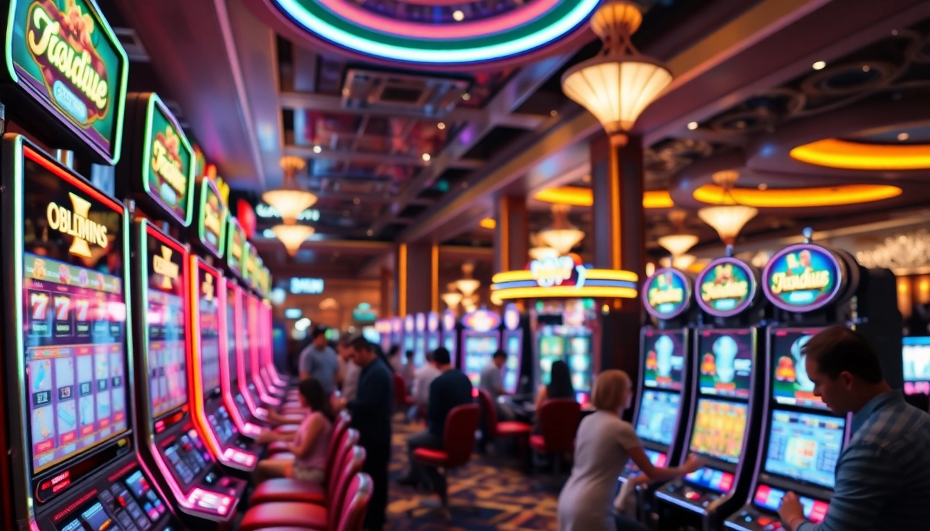 Menang di slot mesin dalam lingkungan kasino dengan bbni4d yang meriah dan menarik.
