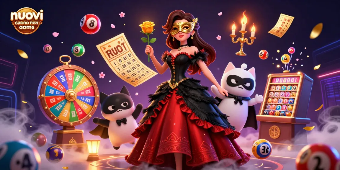 Interagisci con nuovi casino non AAMS attraverso momenti vibranti a tema lotteria e immagini di gioco uniche.