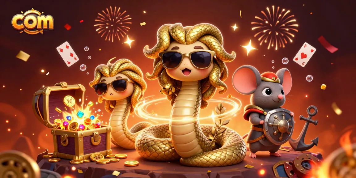 Experience thrilling gameplay at com with Medusa and a warrior in a vibrant casino scene.