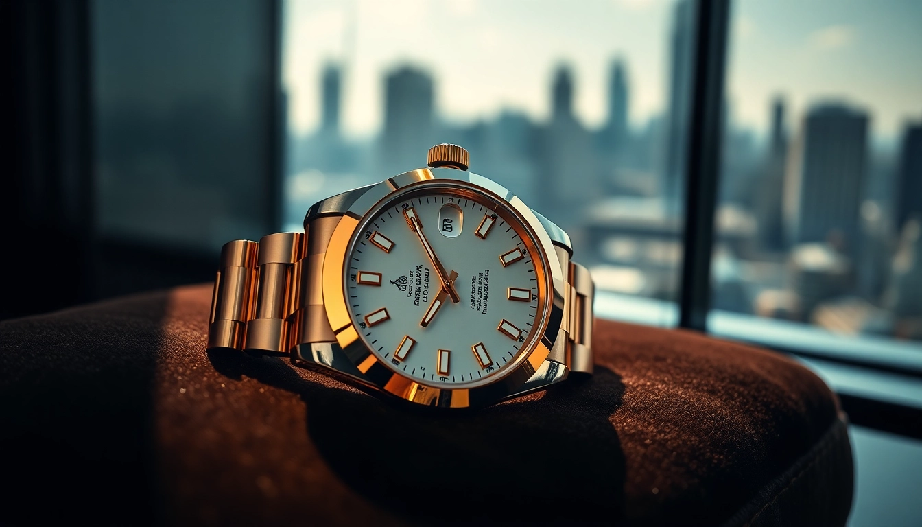 Showcasing a luxury rolex replica watch with elegant details and a velvet background.