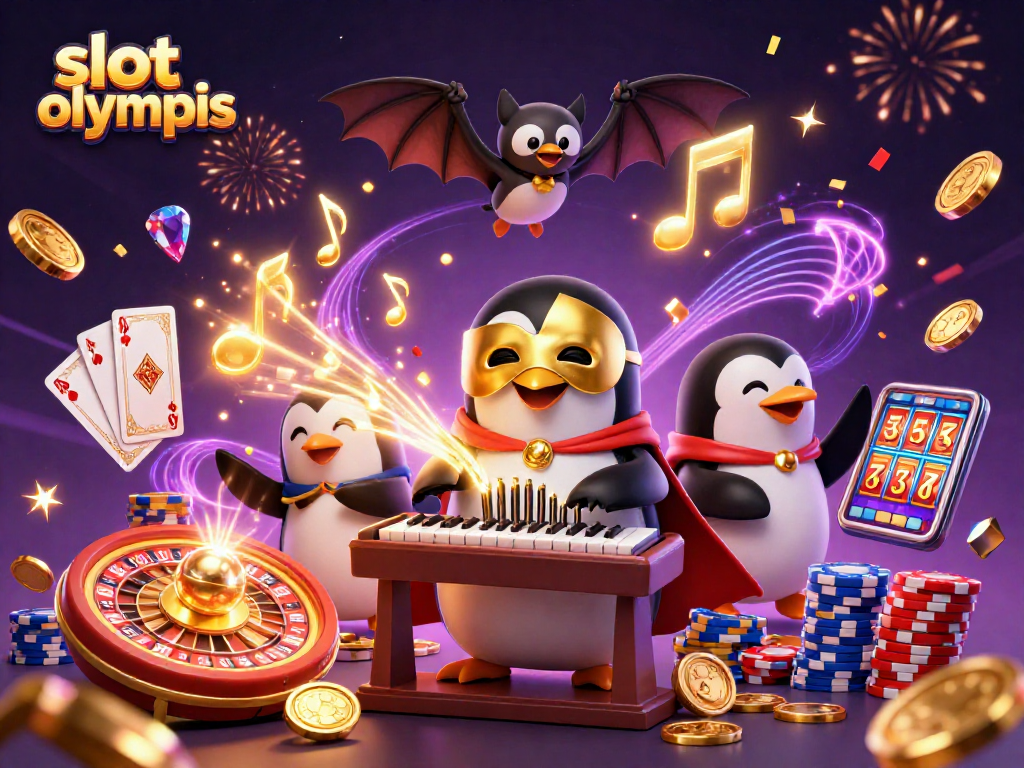Experience the excitement of slot olympus with golden coins and dynamic casino elements.