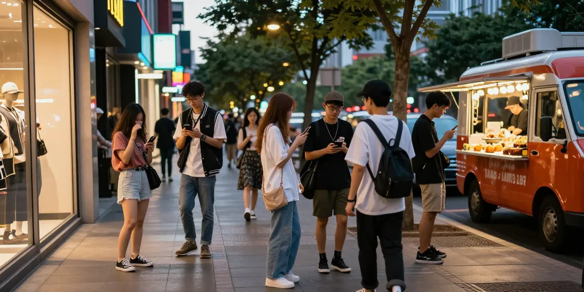 Urban street scene showcasing fashion trends and lifestyle from https://shs-dome5.com/ with stylish individuals and vibrant city ambiance.
