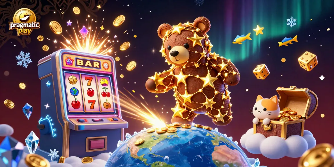 Experience the exciting world of pragmatiac play with vibrant slots and casino games in a magical scene.