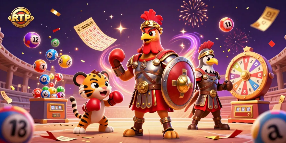 Experience the excitement of RTP in a vibrant casino scene with dynamic elements and engaging characters.