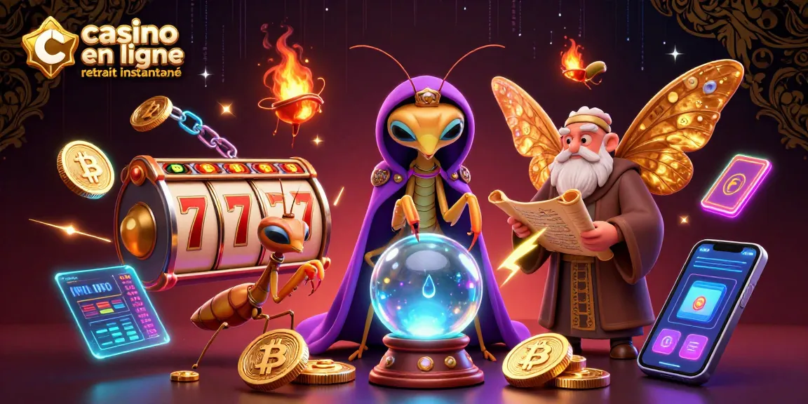 Retrouvez votre casino en ligne retrait instantané avec des gains rapides et ludiques dans cette illustration animée.