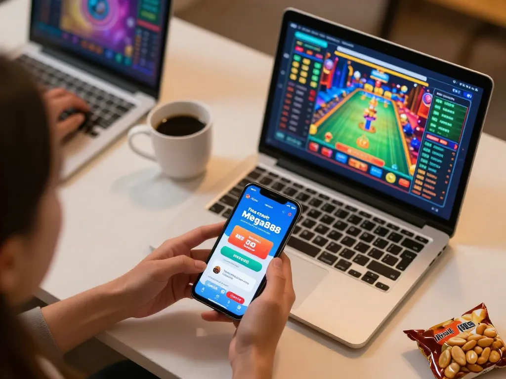 Engaging gameplay on the Mega888 app for free credit mega888, highlighting mobile gaming excitement.
