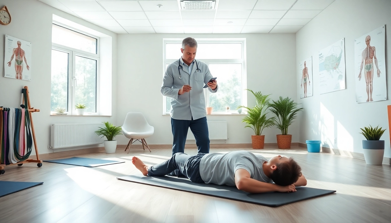 Learn how to relieve back pain with physical therapy exercises in a bright clinic.