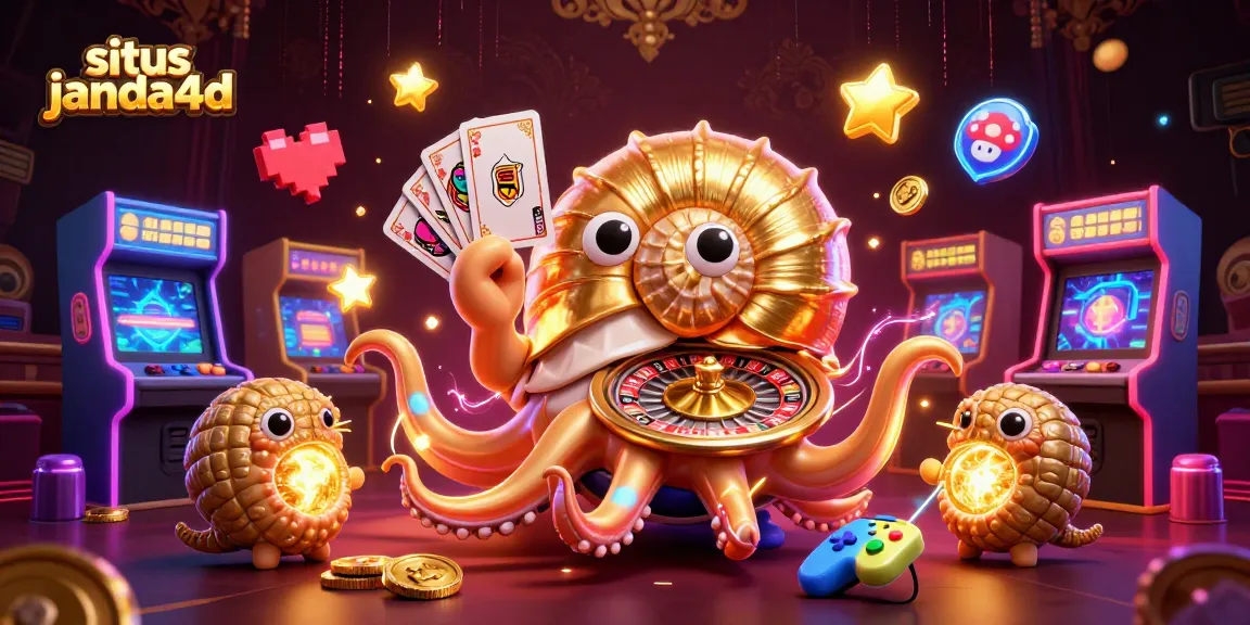 Mainkan slot di situs janda4d dengan nautilus raksasa berputar dan cahaya emas di sekelilingnya.