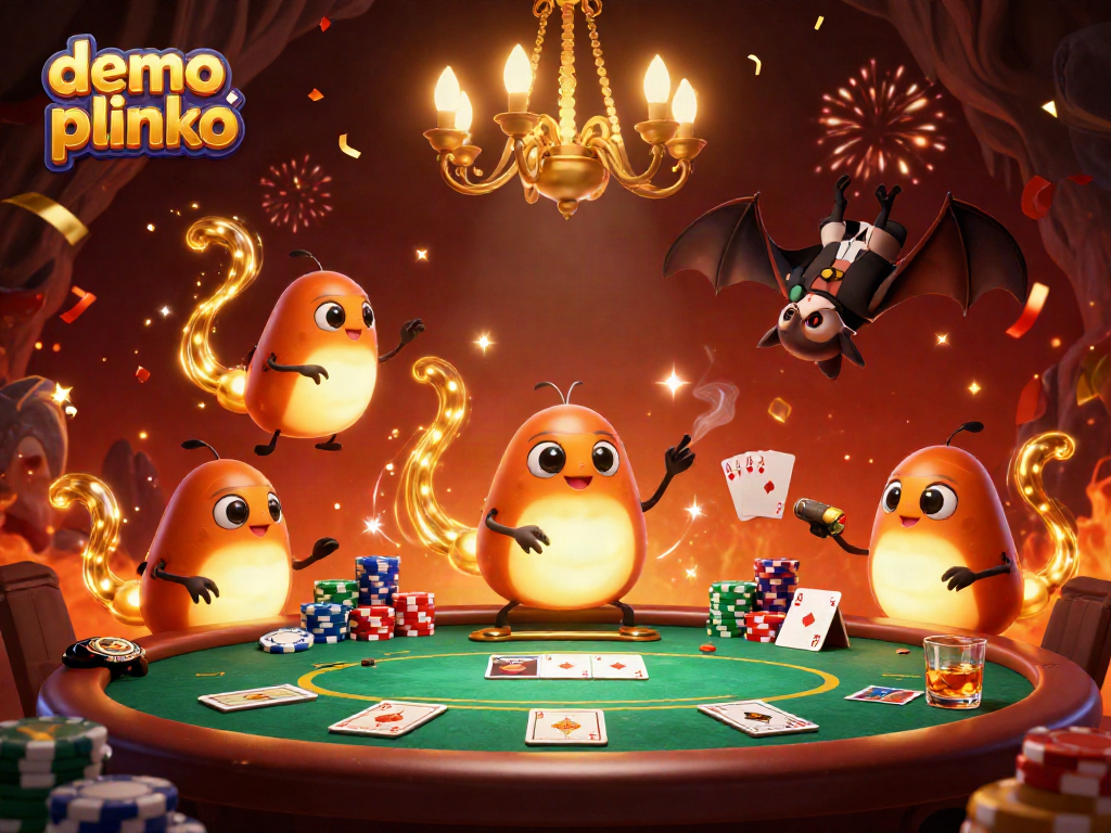 Experience demo plinko thrilling action at a vibrant, animated cave casino!
