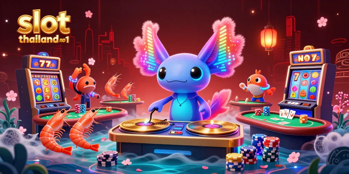 Experience the thrill of winning at slot thailand no 1 with vibrant games, colorful jackpots, and exciting characters in this lively image.