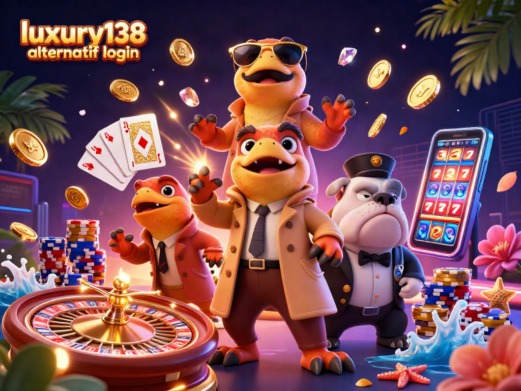 Permainan slot menarik di situs luxury138 alternatif login dengan raptor lucu dan efek kasino yang mengesankan.
