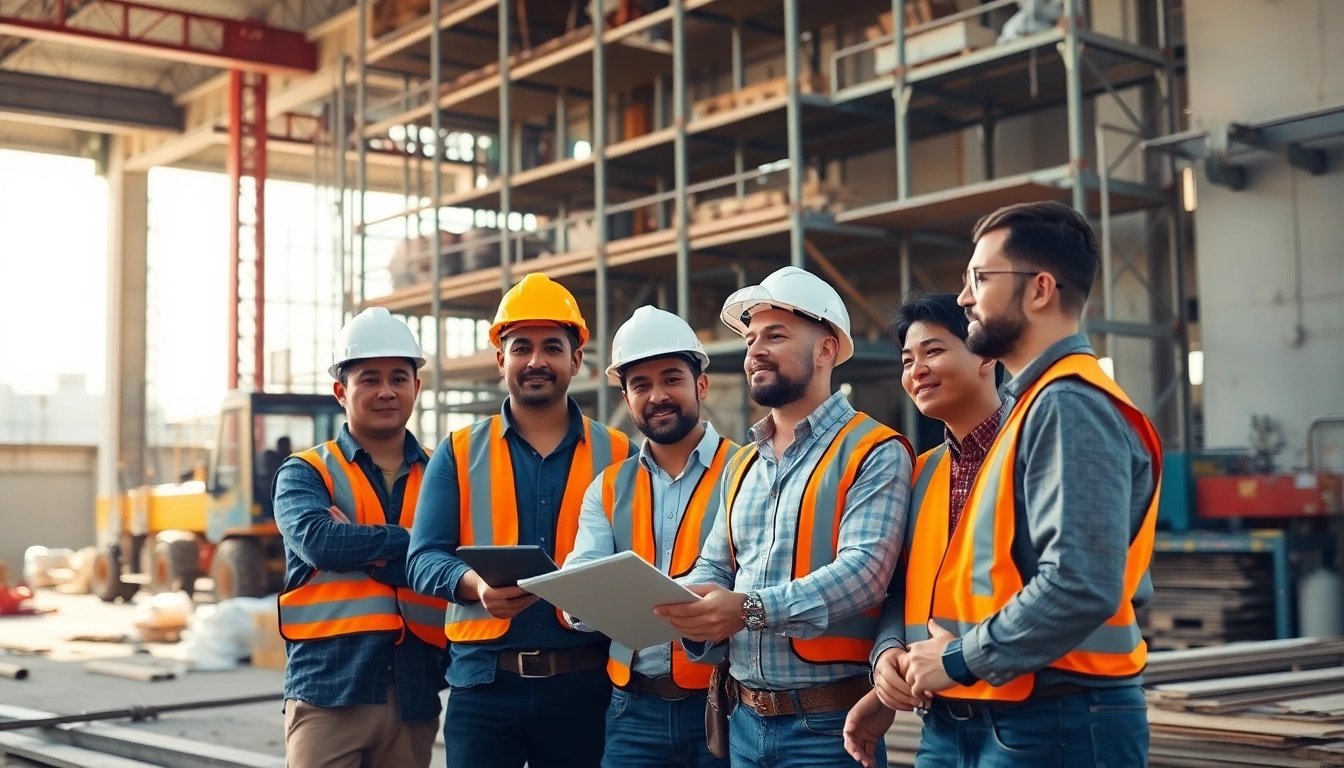 Fostering construction workforce development through teamwork at a job site.