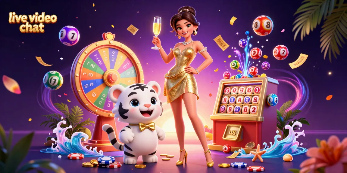 Experience live video chat with engaging interactions and vibrant casino-themed graphics.