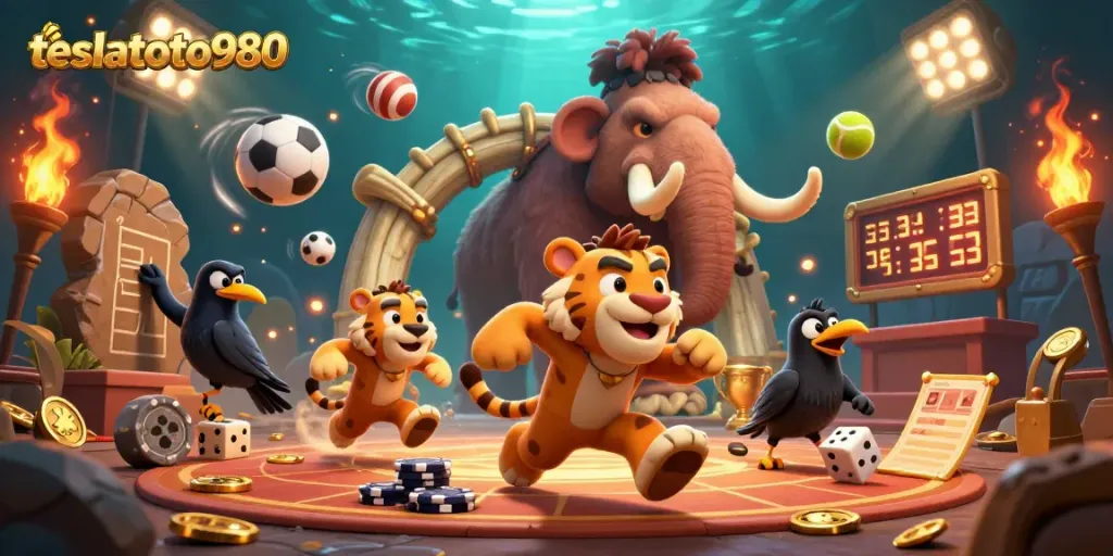 Engage in thrilling gaming activities at teslatoto980, featuring caveman casino fun with sports elements.