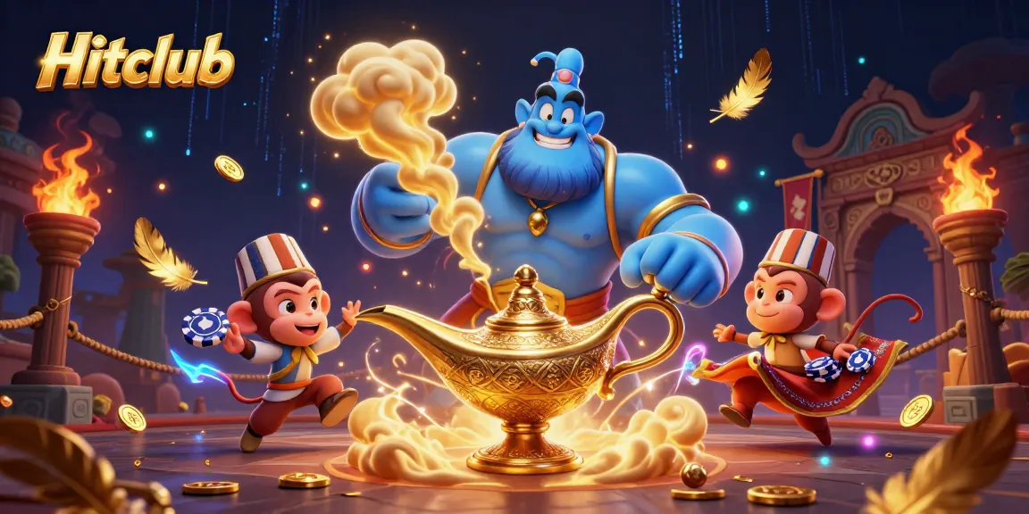 Engage in thrilling gameplay with Hitclub as the genie brings fortune on a magic carpet.