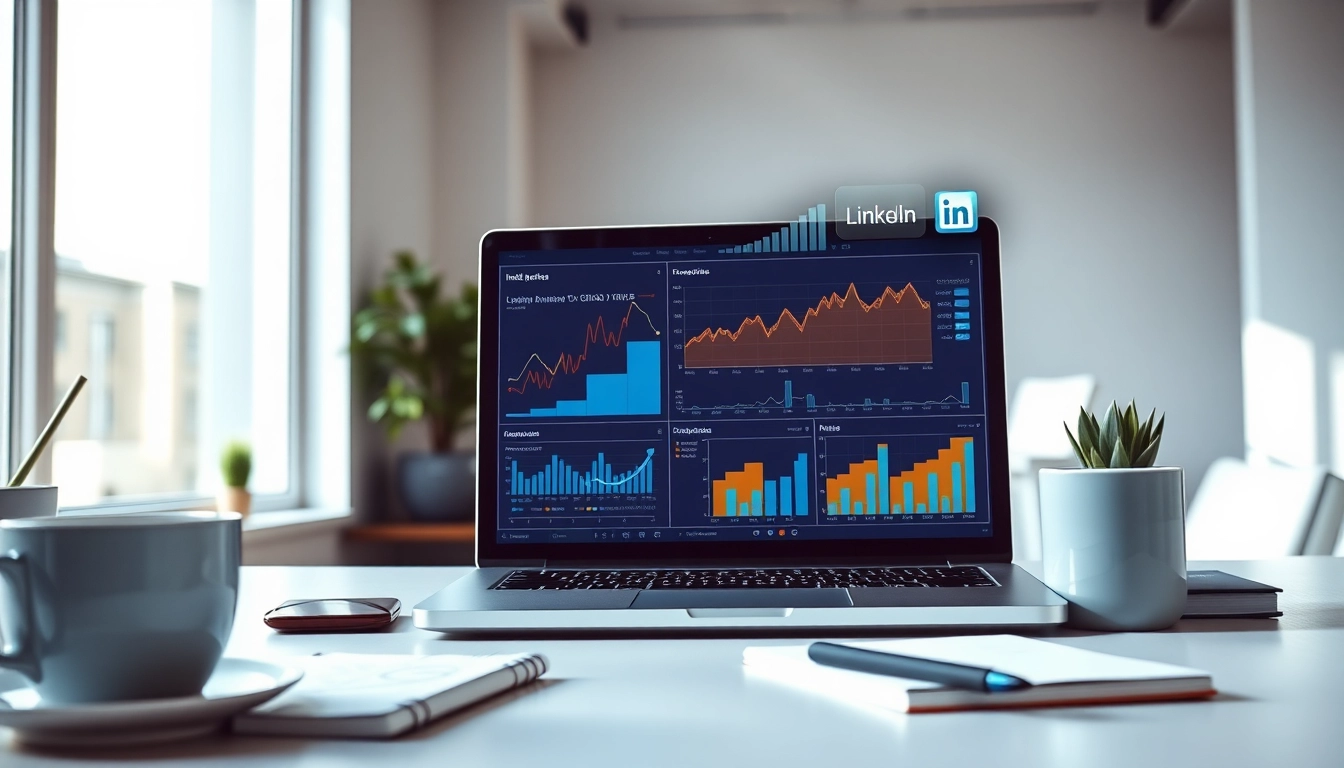 Illustration of linkedin sales navigator data extraction process in an engaging office setting