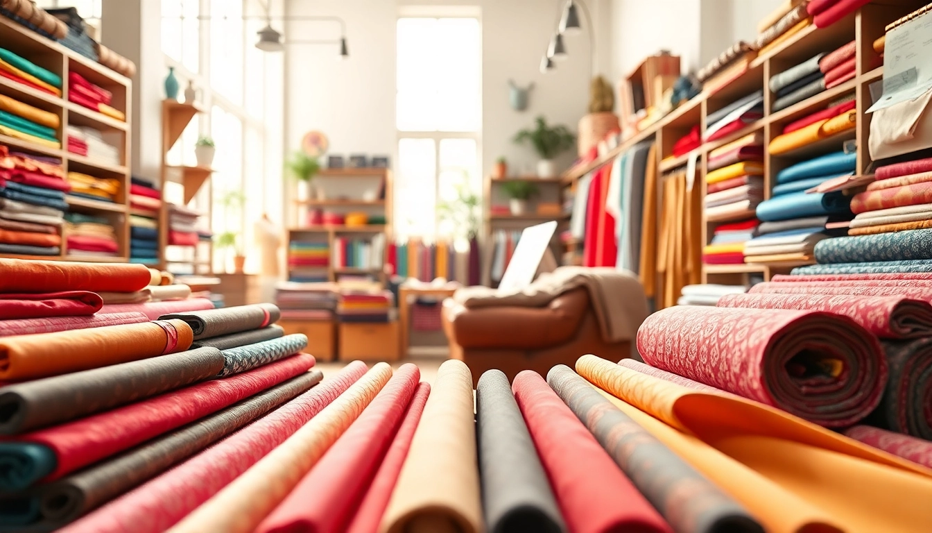 Stof keuze in stoffen webshop Nederland met kleurrijke stoffen en naaiaccessoires.