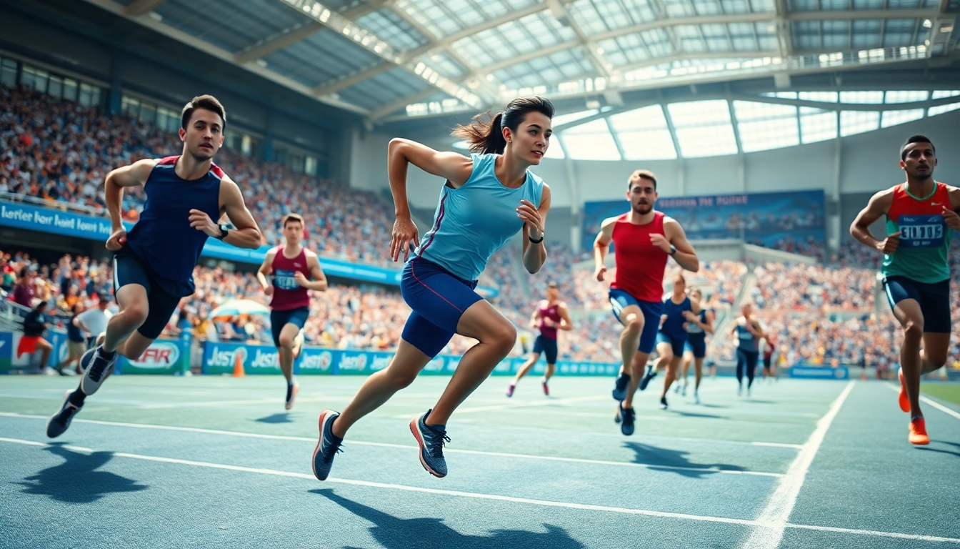 Begeisterte Zuschauer beobachten spannende Wettkämpfe im Bereich phantom athletics.