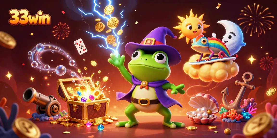 Join the excitement at 33win with our dynamic online gaming scene featuring thrilling casino elements.