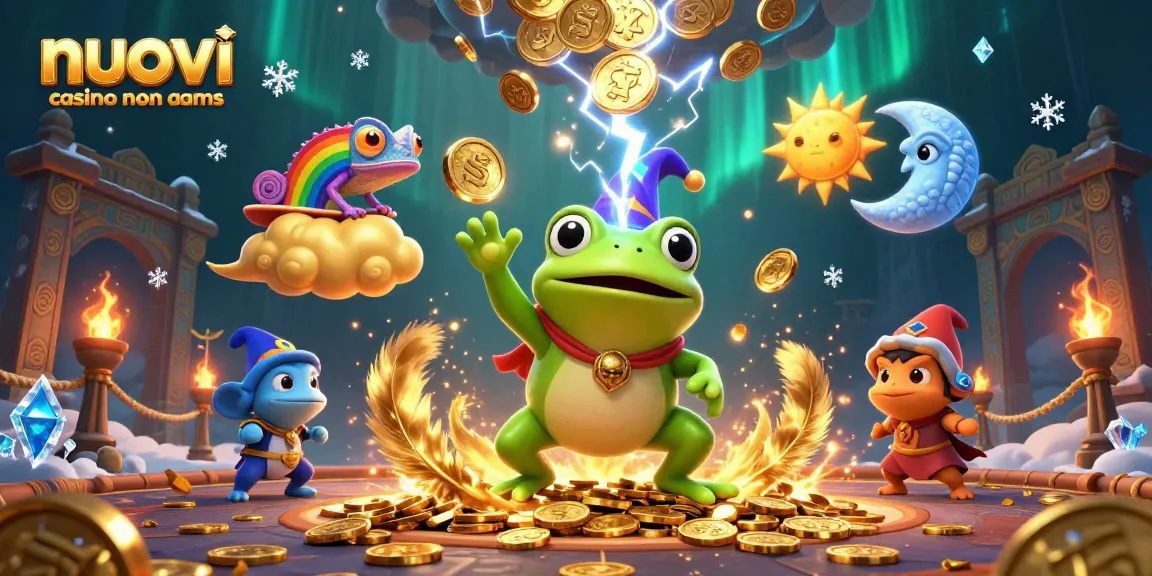 Vivi l'emozione dei nuovi casino non aams con tempesta di monete d'oro e personaggi magici.