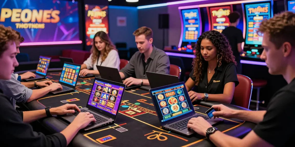 Exciting online gaming atmosphere showcasing being-there.org.uk's top credit card casinos in the UK.
