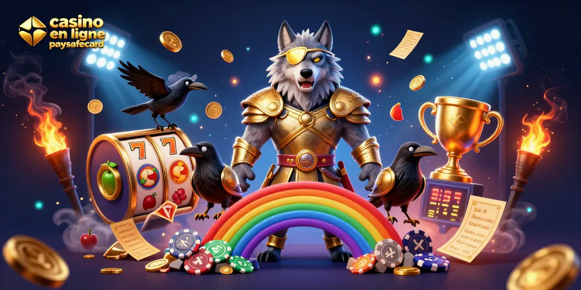 Plongez dans le monde du casino en ligne paysafecard avec des personnages mythiques et des éléments de jeu captivants.
