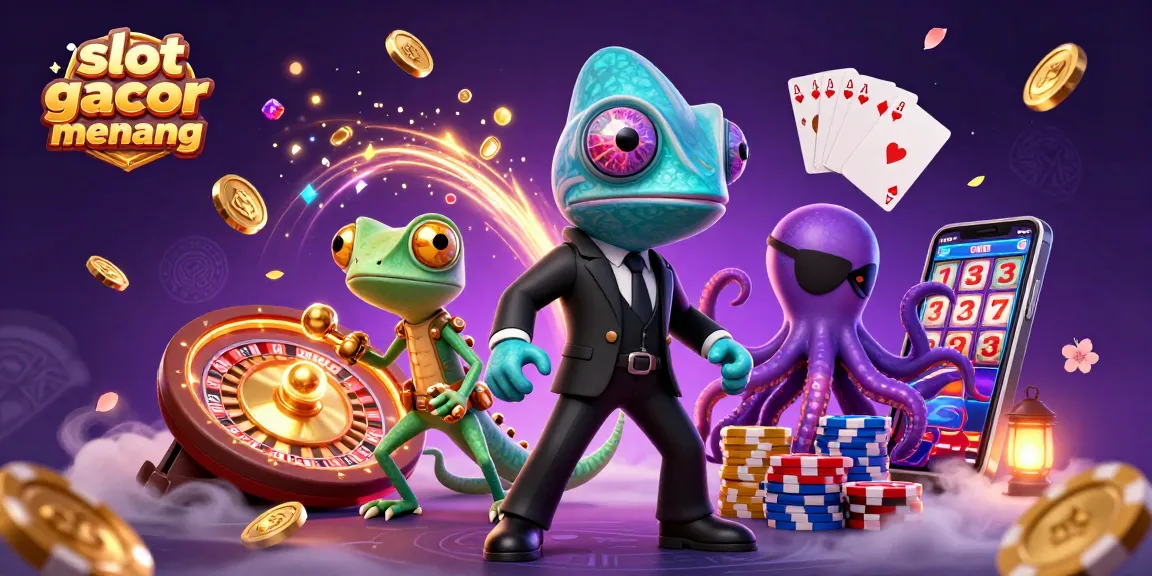 Experience the thrill of slot gacor gampang menang with vibrant characters and casino elements