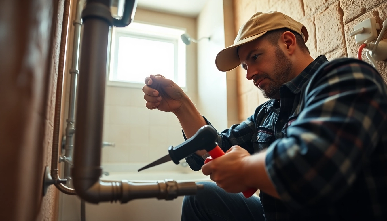 Engaging visual of whole house repiping services Clearwater FL being conducted by a skilled plumber.