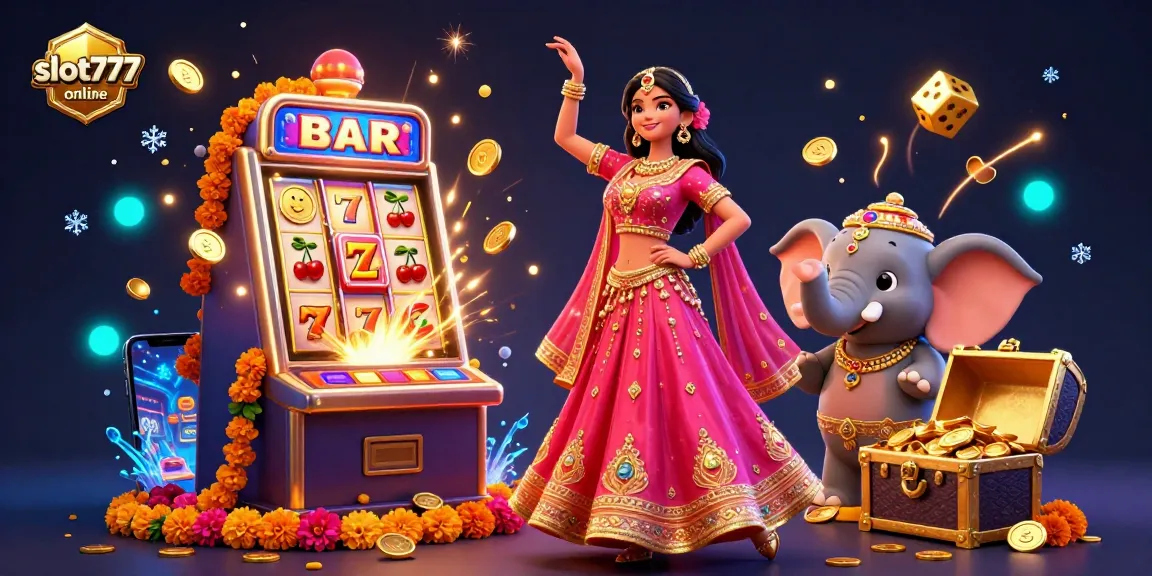 Experience the excitement of slot777 online with vibrant jackpots and a lively atmosphere featuring festive characters.