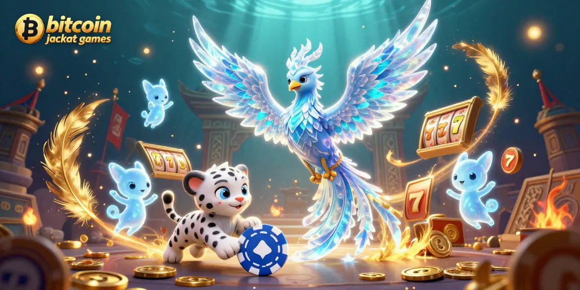 Experience the thrill of bitcoin jackpot games with a vibrant 3D fantasy scene showcasing magical elements and slot themes.