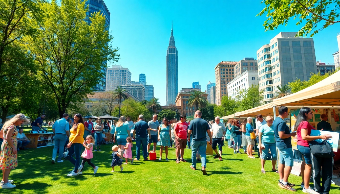 Engage with community events at https://www.todayville.com in a lively park setting full of interactions.