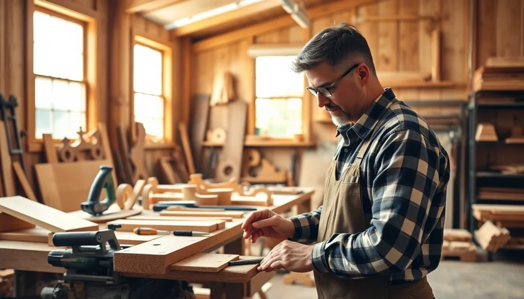 Engaging image of a professional carpenter craftsmanship showcasing Carpentry Apprenticeship Near Me.