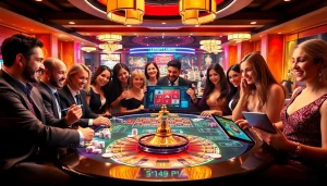 Play exciting idn slot games at a luxurious online casino with vibrant atmosphere.