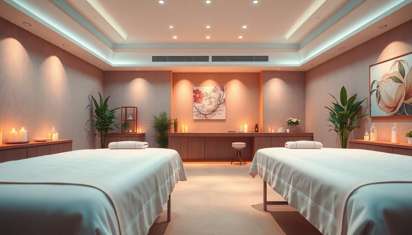 A serene interior of a massage shop showcasing calming ambience inviting visitors to https://forumup.org/ for relaxing treatments.