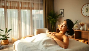 출장 massage in a peaceful home setting with a skilled therapist providing relaxation.