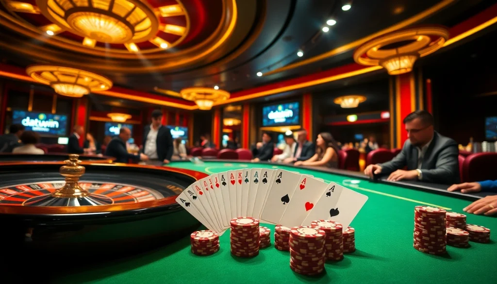 Rasakan sensasi datukwin di meja kasino mewah, di mana poker taruhan tinggi dan roulette menciptakan kegembiraan.