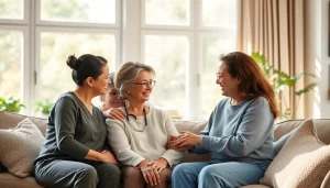 Senior caregivers austin tx providing compassionate support in a warm, inviting setting.