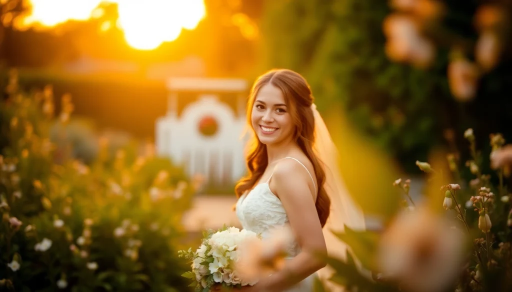 Capture the essence of Carmel wedding photography showcasing a couple joyfully in a beautiful garden.